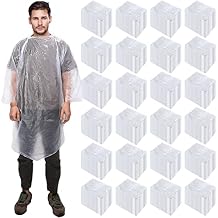 Pasimy 150 Pcs Disposable Rain Ponchos Bulk for Adults Emergency Ponchos with Hood for Man Women Travelling Camping Hiking