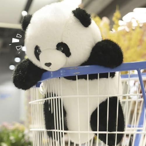 Generisch 18cm Kuscheltier Pandas - Kuscheliges Plüsch-Panda Sofakissen | Weicher, Emotional Beruhigender Begleiter Plüschtier Süße Kuscheltierpuppe Für Frauen, Männer, Mädchen, Teenager, Erwachsene