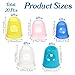 Classicseali 20PCS Silicone Finger Tip Protectors, Durable Silicone Finger Cots, 5 Different Sizes Colors, Reusable Sewing Fingers Protector,for Quilting,Knitting Embroidery,Paperwork & Crafts