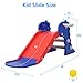 3 in 1 Toddler Slide Kids Slide Freestanding Climber Slide Playset with Basketball Hoop and Ball,Indoor and Outdoor Playground for Kids