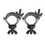 2 Pack 1.49-1.57 inch Lighting Truss Clamp Stage Light Clamps Heavy Duty 220 Lbs for DJ Lighting Par Lights Spot Lights