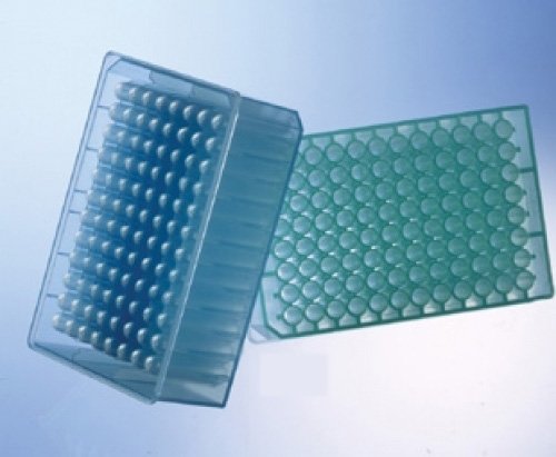 780215 Natural Polypropylene MASTERBLOCK Storage Plate, 96 Deep Well, Chimney Style, Round (U) Bottom, (10 Case of 5) (Pack of 50)