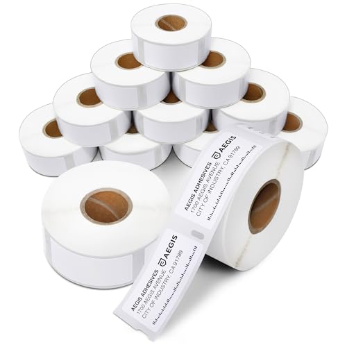 25 x 54 mm (1 x 2-1/8 in) Replacement for DYMO 30336 S0722520 (12 Rolls/6000 Labels) Direct Thermal Address Barcode Labels - Compatible with LabelWriter 450 450 Turbo 4XL Printers (NOT 550 5XL)