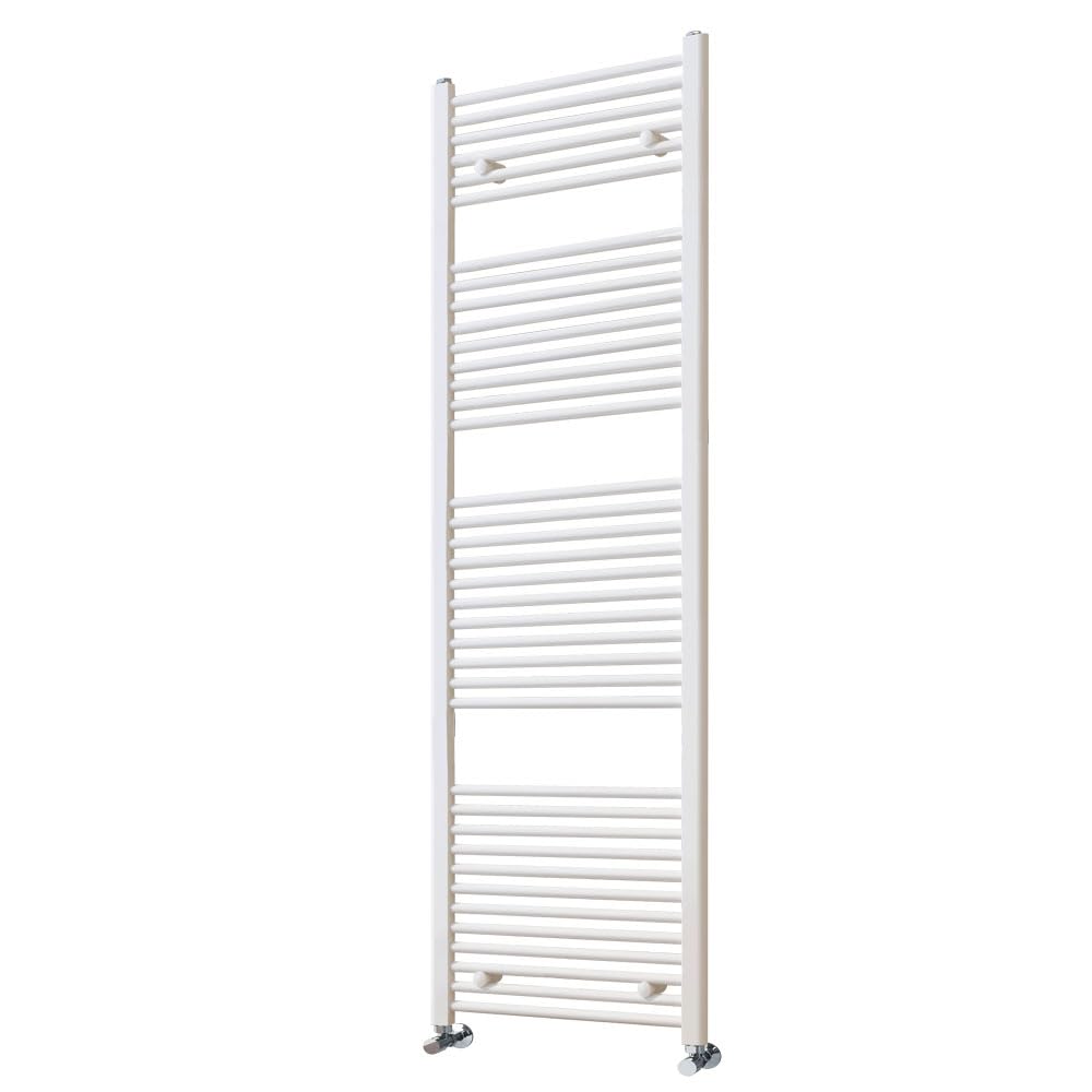 Kibath Grzejnik Secatoallas 180 cm x 50 cm Obwód grzewczy Matowe białe Wykonane ze stali