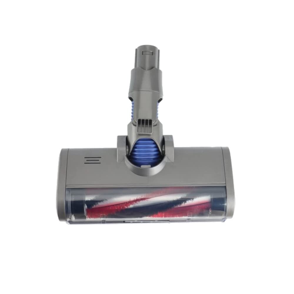 Trade-Shop - Spazzola turbo a LED elettrica, ugello per pavimento/aspirapolvere/scooter compatibile con aspirapolvere Dyson V6 DC45 DC58 DC59 DC61 DC62 DC74