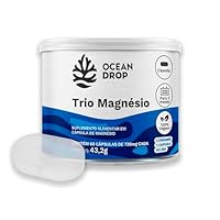 Kit Trio Magnésio Ocean Drop Vegano 60 Cápsulas + Porta Cápsulas