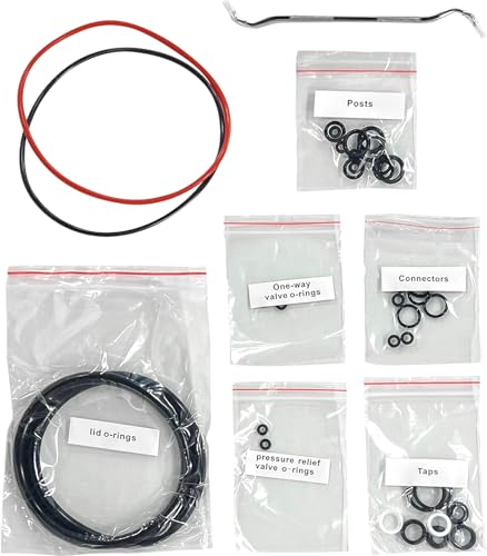 Cooler Keg O-Ring Replacement Kit – Premium Silicone Seals, O-Rings, and Plastic spacers for Draft System Maintenance & Leak Prevention.