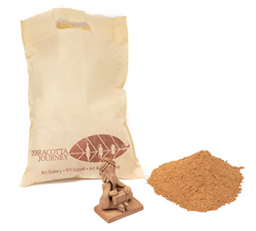 Image of Diy Shadu Earthen Clay Powder Bag Ready To Use For Home Made Organic Eco-Friendly Ganesha|Nontoxic Natural & Soft For Kids Adults Sculpture And Modeling At School|1 Kilogram,Yellow