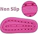 BenSorts Pillow Sandals for Women Bath Shower Shoe Fashion Sandals Pool Room House Slippers EVA Slides for Indoor Outdoor Hot Pink Men Size 5 6 Women Size 7 7.5