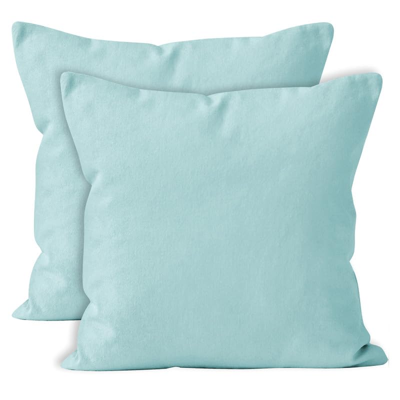 Encasa XO Cotton Throw Pillow Covers Set of 2 I 20x20 in (50x50 cm)