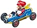 Carrera GO!!! 62492 Mario Kart Mach 8 Electric Powered Slot Car Racing Kids Toy Race Track Set Includes 2 Hand Controllers featuring Mario versus Luigi in 1:43 Scale