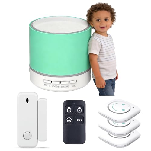 Door Chime Alarm with 14 Chimes and LED Alert