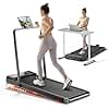 TREAFLOW Walking pad with Incline, Treadmill for Home, 2.5HP Under Desk Walking Pad, Folding Treadmill 2 in 1 with Remote Control