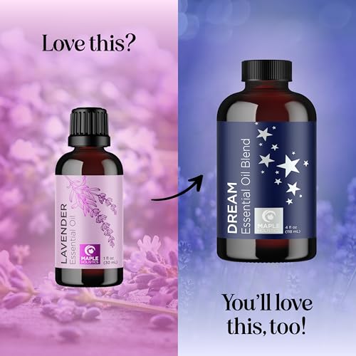 Image of Pure Lavender Essential Oil - Lavender Oil for Hair Skin and Nails Plus Aromatherapy Diffusers Humidifiers Linens and Baths for at Home Spa Self Care - Premium Grade Non-GMO in Glass Bottle (1 Fl Oz)