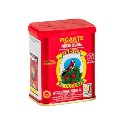 Lata de pimentón picante de la vera 125 gr El Colorín