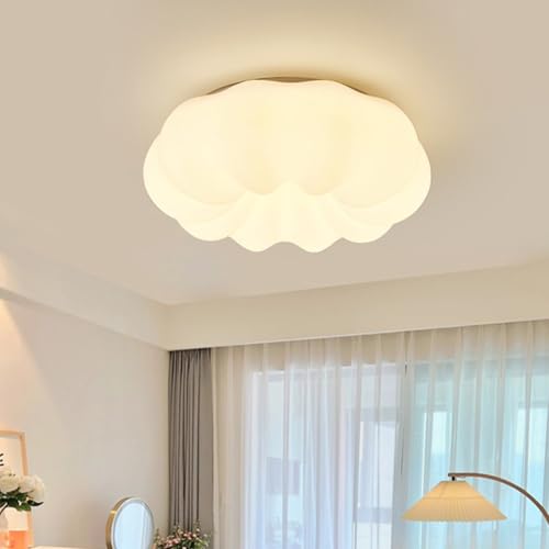 Plafonnier LED moderne blanc dimmable 50cm design citrouille télécommande - 7