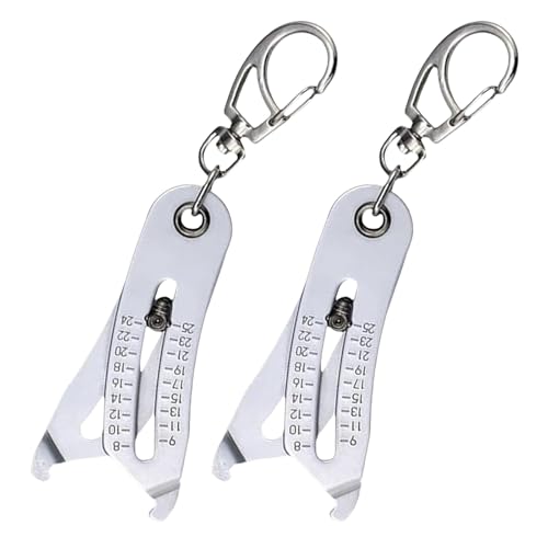 Herramienta de verificación de tamaño de rosca, pernos, buscador de tamaños, llaveros portátiles, pernos de tuerca, identificador de calibre de rosca, llaveros