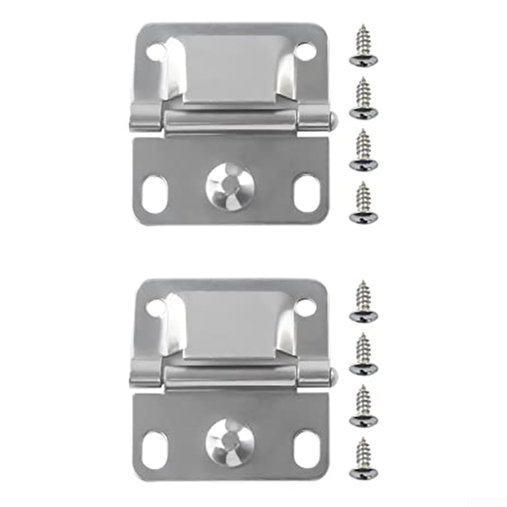 Cooler Hinge Set Stainless Steel Replacement with Screws for Coleman Coolers 5226 5227B 5235 5236 Designed for Reliable Use and Resistance
