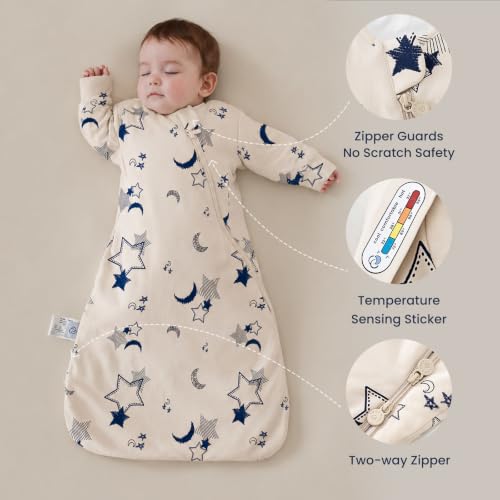 Image of kaiya baby Unisex Sleeping Bag for Babies and Toddlers 2.5 Tog Sleep Sack, Long Sleeve Sleep Sack, Wearable Blanket Baby