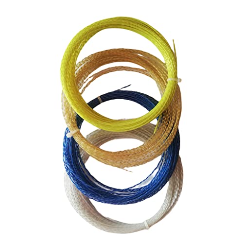 CUDDIKAJI Raquete de cordas de tênis para ambientes internos ao livre linha de nylon com 1,35 mm de