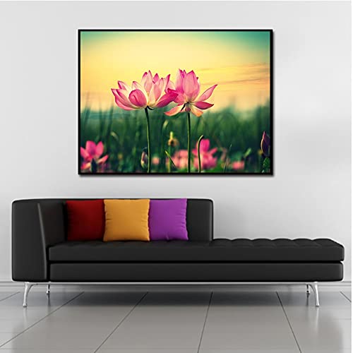 Peinture diamant lotus rose pour s'évader et cultiver la sérénité chez soi