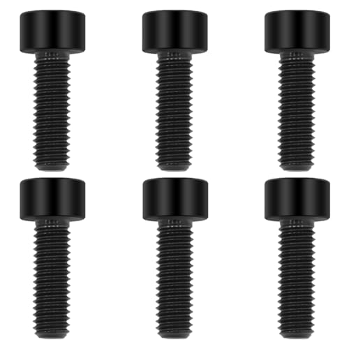 Image of Lightweight Titanium Bolts M6x18 Hex Socket Screws, Black, 6PC