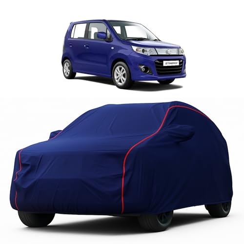 Image of Heavy-Duty Car Cover for Compatible with Maruti WagonR Stingray (1999 to 2025 All Models) Deluxe Car Protection Cover - Waterproof & UV-Resistant All-Season Exterior Protection