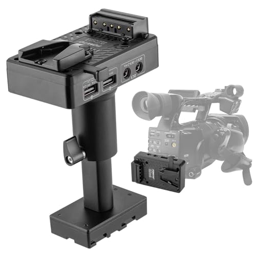 FOMITO BP-U90 U96 BP-U60 U30 Battery to V-Mount Plate Power Converter Adjustable Height for Sony PMW-100 PMW-150 PMW-160 PMW-200 PMW-300 PMW-EX1 EX160 EX260 EX280 PXW-FS5 PXW-FX6 PXW-FX9