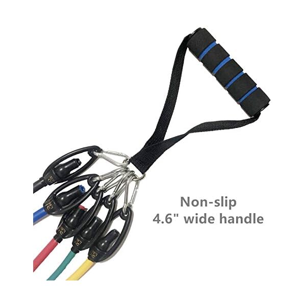 Workout-Resistance-Band-Set-with-HandleStack-Up-to-150LBDoor-AnchorAnkle-StrapsExercise-Fitness-Elastic-BandsHome-Weight-Equipment-for-MenWomenResistance-Training-Tubes Workout Resistance Band Set with Handle(Stack Up to 150LB),Door Anchor,Ankle Straps,Exercise Fitness Elastic Bands,Home Weight Equipment for Men/Women,Resistance Training Tubes,150LB