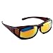 Produktbild Active SOL Überzieh-Sonnenbrille für Herren | Sonnen-Überbrille UV400 | polarisiert | Fit-Over Polbrille für Brillenträger (braun glänzend)
