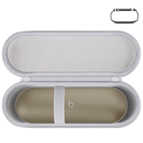 Aenllosi Hard Carrying Case Compatible with Beats Pill - Wireless Bluetooth Speaker (Case Only) (Champagne Gold)
