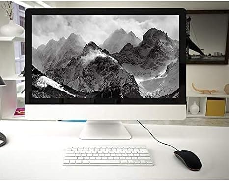 Guiheng Wired mini Mouse, USB Wired Computer Mice for Right or Left Hand, Ergonomic Computer Mouse with Durable Clicks for PC, Computer, Laptop, Desktop, Chromebook, Notebook, Mac (Black)