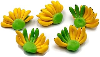 1shopforyou Realistic Fake Fruit Artificial Lifelike 2 Tone 5 Bunch of Bananas Dollhouse Miniatures Food Kitchen no.5