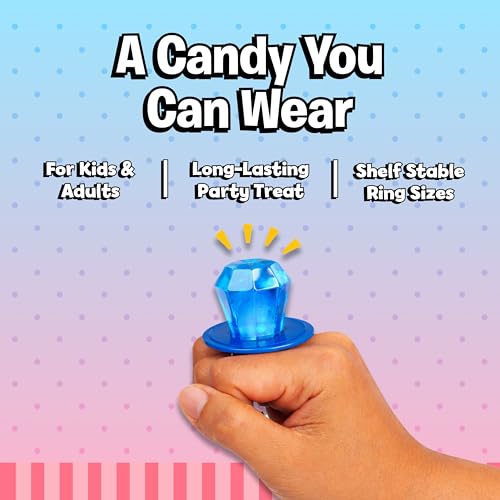 Image of Ring Pop Individually Wrapped Cotton Candy Flavored Lollipop 30 Count | Bulk Pack - Wearable Hard Candy Rings for Kids Fun Sweets for Parties Party Favors & Goodie Bags