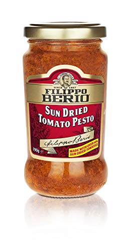 Image of Filippo Berio Sun Dried Tomato Red Pesto, 6.7 oz ℮ 190 g, 6 Pack