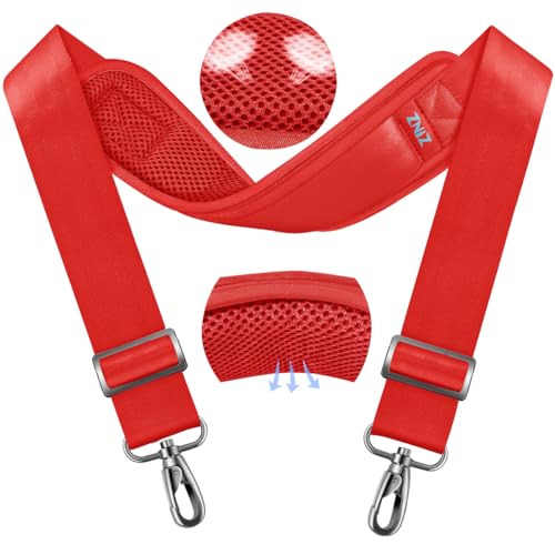 Image of ZINZ 79.5 inch Universal Strap with Ultra-Thick Fixed Breathable Pad - Adjustable Heavy-Duty Shoulder Strap for Laptop, Crossbody, Luggage, Gym, Camera Bag and More - R01E01
