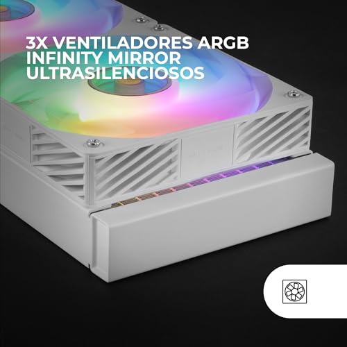 Mars Gaming Ml visionpro360 Refrigeración Líquida Aio Tdp 3x Ventiladores Argb Pantalla Blanco - vue 6