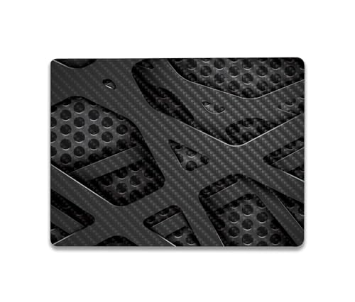 Image of MightySkins Carbon Fiber Skin Compatible with Microsoft Surface Laptop Go 3 (2023) Full Wrap Kit - Tech Wave | Protective, Durable Textured Carbon Fiber Finish | Made in The USA