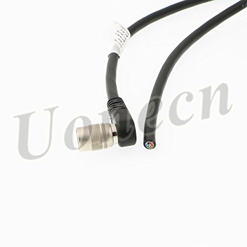 Uonecn New Basler AVT GIGE CCD Industrial Camera Power Cable Right Angle 6 pin Female to Open 3 Meters