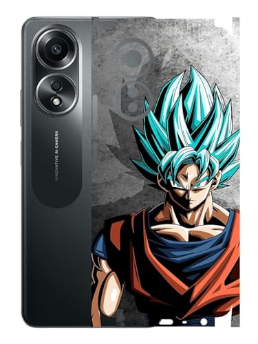 Image of AtOdds - Compatible for Oppo A58 (4G) Mobile Back Skin Sticker - Lamination - Wrap (Coverage - Back+Camera+Sides) (Design - Anime-4)