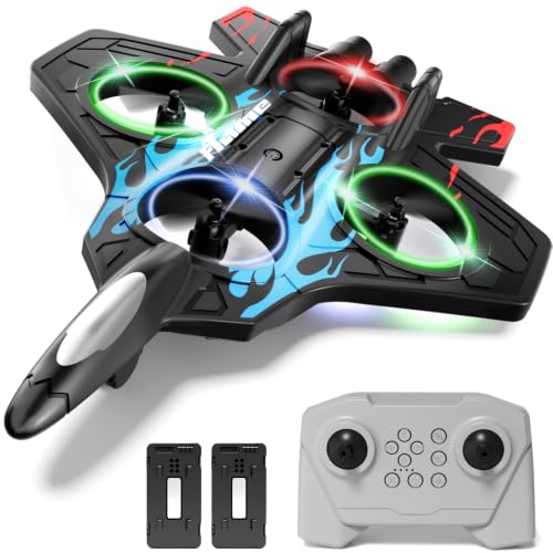 Image of 4DRC Foam RC Planes Remote Control Airplanes for Kids Adults, RC Airplane Fighter Jet with Light, 360 Flip Fighter Jet Toys, Stunt Roll, Airplane Toy Gifts for Kids Boys