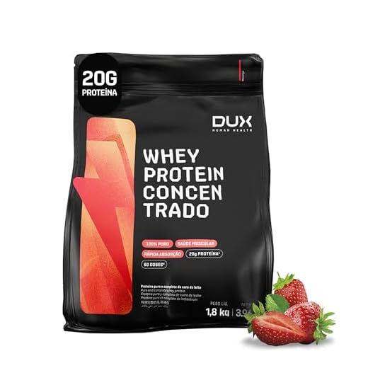 Whey Protein Concentrado Refil (1.8Kg) - Sabor Morango