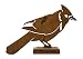Elegant Garden Design Blue Jay, Steel Silhouette with Rusty Patina