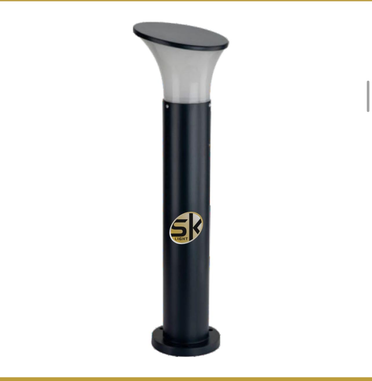 Modern Outdoor Bollard Light Black Finish Garden Pathway Lamp for Lawn Driveway Landscape Lighting Use (L1)-image-39