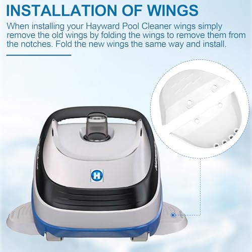 AXV604WHP Pool Cleaner Navigator Pool Vac Wing Kit Compatible with Hayward Navigator, PoolVac Ultra Pool Cleaners