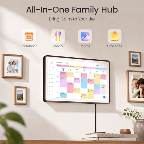 Image of Dragon Touch 15.6 inch Digital Calendar Chore Chart - Digital Picture Frame, Smart Family Planner, Hearth Display Desk Digital Calendar Best Gift for Women, Mom,Christmas, Wedding