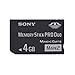 Sony 4 GB Memory Stick PRO DUO (MSX-M4GS) (Retail Package)