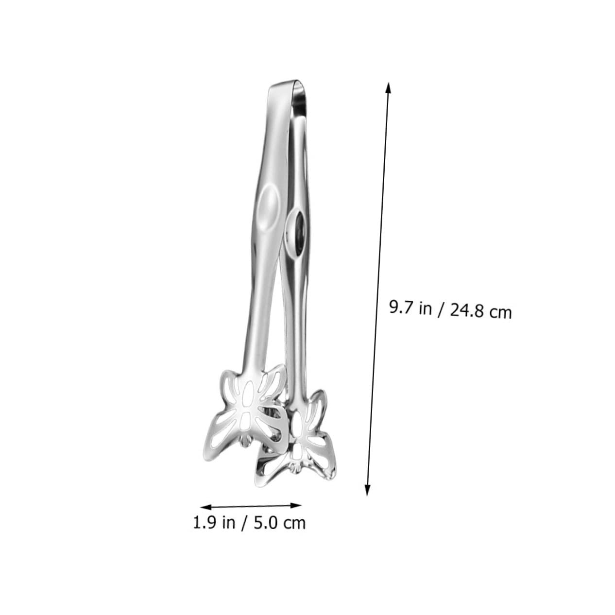 GRIRIW Stainless Steel Food Serving Tongs Kitchen Utensils for Baking Desserts and Buffet Events for Charcuterie and Appetizers