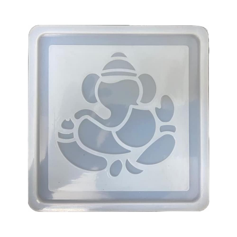53ARTS Ganesh Ganesha Ganpati Frame Resin Mould Silicone Epoxy Casting Molds for DIY Crafts Trinket Container, Home Wall Decoration-image-11