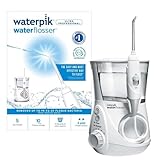 Waterpik Ultra Professional Water Flosser, 5 Tips, Advanced Pressure Control System, 10 Settings, Dental Plaque Removal Tool, White, WP-660UK, 2pin UK Bathroom Plug, Packaging may vary